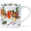 Dunoon Festive Birds Orkney - Tazza da 0,35 l, motivo: oche o pettirossi