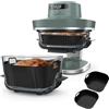 Skyearman 2 Pezzi Stampi Silicone per Ninja CRISPi PRO XL AS090EU, Speciale per CRISPi AS090EU Contenitori in Vetro da 5,7L e 2,3L, Air Fryer Accessori per Ninja Air Fryer AS090 Serie
