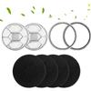 BESTBOMG Hepa, filtro in spugna di ricambio, accessori di ricambio compatibili con Oneisall, Afloia e Homeika, kit per la toelettatura degli animali domestici e aspirapolvere (2 filtri Hepa+4 spugne)