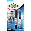 Bostik Super Plastiche, adesivo istantaneo per tutte le plastiche anche PP, PE, PVC, ABS, trasparente, super veloce e super forte 3ml + 2g