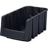 Akro-mils 30796BLACK - 30.796 economia plastica accatastamento silos di immagazzinamento di nidificazione, 7.8 / 8 pollici di lunghezza per 6-5 / 8 pollici di larghezza per 5 pollici ad alta, nero, caso 10