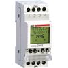 VEMER VE462800 MEMO DW E - Interruttore Orario Digitale a Bassa Tensione, Timer Programmazione Giornaliera o Settimanale, Installazione su Guida DIN, Alimentazione 12V, Bianco