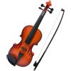 HUIOP Violino simulato Pratica musicale Violino per principianti Kit di violino Strumento musicale Squisita fattura Puntelli per prestazioni Regali Corde regolabili