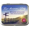 Groh Verlag Für deinen Weg: 25 kleine Mutmacher für zwischendurch | Kleines Geschenk für mehr Mut | Kärtchen mit Mut-Booster für einen neuen Lebensabschnitt | in hübscher Metalldose
