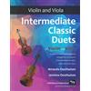 CREATESPACE Intermediate Classic Duets for Violin and Viola: 22 Classical and Traditional pieces arranged especially for equal players of intermediate standard. Most are in easy keys.