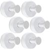 Vasphire Ganci a ventosa resistenti per parete doccia, ganci da bagno in acciaio inox per appendere, senza trapano per porte in vetro, specchi, piastrelle, superfici non porose della cucina (bianco