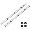 Hanlintk Sega circolare da tavolo Miter Slot Runner - T-slot binario con collo di espansione (gioco zero) per dispositivi/slitta/piastre router - lega di alluminio (450 mm)