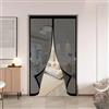 CHBIN Zanzariera Porta Magnetica 63 x 156 cm, Magnetica, Chiusura Automatica, Senza Foratura, Rete Fine, Zanzariera Rete per Porte, Varie Taglie, Nero