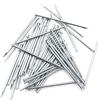 Design61 50 x perni in acciaio, per battiscopa, 1,5 x 45 mm, testa piatta zincata