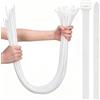 Caiery 100 fascette stringicavo grandi 450 mm x 10 mm, resistenti ai raggi UV ultra forti con 100 kg di resistenza alla trazione, colore bianco