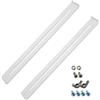 LVYXON Kit di riparazione per cassetti resistente, staffe in acciaio regolabili da 34 a 62 cm, adatto per cassetti in legno MDF e truciolato, rinforza il fondo cadente, installazione rapida con viti e dadi