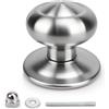 GANZTECH 70mm 1 Pezzo Nichel Maniglie a sfera rotonda in acciaio inossidabile di grado aerospaziale, stile spagnolo. Adatte per tutte le porte interne e esterne.