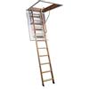 BPS Access Solutions Scala retrattile per soffitta in legno BPS® Deluxe | Doppia ringhiera di sicurezza | Scala retrattile pieghevole per soffitta | Certificazione EN14975 | 150 kg | | Telaio: 1300 x 700 mm