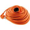 Zenitech - Prolunga morbida Schuko, H05VVF, 3G1,5 mm², 10 m, colore: Arancione