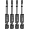 QUARKZMAN 4Pz Punte Cacciavite Piatte Testa Esagonale H3 (3mm) Punta Magnetiche Gambo Esagonale 1/4 Lunga 50mm (2) Lucidatura a Specchio Inserti per Avvitatore Metrico per Chiave