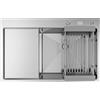 ANW HOME Lavello Cucina 1 Vasca 78x50 cm, Acciaio Inox 304