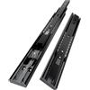 AOLISHENG Guide Per Cassetti Ammortizzate 350 mm Montaggio Laterale Guida Chiusura Ammortizzata Estrazione Totale Binari Scorrevoli Portata 45kg Binario Cassetto Per Cucina e Ufficio 1 Paio(2 Pezzi)