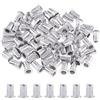 Keadic aluminum Rivet nut testa piatta filettato inserto Nutsert assortimento kit - m3 M4 M5 M6 M8 M10 (Metrico)