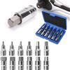VGECEE 12 Set di Chiavi a Bussola con Punta Esagonale 5-22mm Set di Punte per Cacciavite 1/2 Multifunzionali Set di Dadi a Brugola Chiavi a Bussola Femmina con Valigetta,Riparazione Lavori Domestici