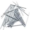 Design61 100 perni in acciaio, per battiscopa, 1,4 x 30 mm, testa piatta zincata