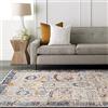 Livabliss KUSH Tradizionale Vintage Rectangle Tappeto | Blu navy, Arancione bruciato, Senape | 160x220cm | Soggiorno e Camera da Letto | Tessuto a Macchina Polipropilene