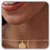 Generic Collana con zampa di animale domestico, personalizzata con dettagli organici e impronta di naso circolare, con ala d'angelo | Regalo per la festa della mamma