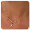 Generic Collana con ciondolo a forma di ala d'angelo Hongyu in argento | Collane con ciondolo angelo custode | Condoglianze | Mamma/Natale