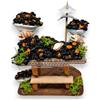 Chianese Banco Cozze in Terracotta, Miniatura Artigianale per Presepe e Diorama Natalizio, Stile Rustico, 9 x 7,5 x 7,5 cm, Decorazione di Mercati e Botteghe