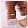Handmade Bracciale mini bar personalizzato con incisione e catena a maglia barbazzale | Gioielli impilabili | Laurea - Natale