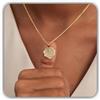 Generic Collana con impronta digitale Petite Charm Hongyu | Collana ottagonale | Gioielli con impronta digitale reale | Festa della mamma