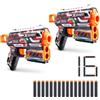 XSHOT Confezione di 2 pistole X-Shot Skins Reckoning Flux con (16) dardi di ZURU