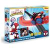 Smoby - Spidey FleXtreme Set Spin - 4 m40 di circuito per auto - 184 piste flessibili e modulabili + 1 veicolo morale effetti luminosi - 180926