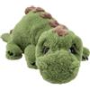 Depesche Dino World 12653 - Peluche dinosauro con pelliccia verde e occhi glitterati, ca. 50 cm