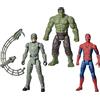 Marvel Hasbro Marvel Spider-Man: Brand New Day, Titan Series, Spider-Man, Hulk, Marvel's Scorpion, Confezione da 3 Action Figure