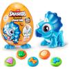 ZURU SMASHERS Smashers Junior Dino Dig Uovo piccolo di ZURU Oltre 12 sorprese, combinazioni, stampo, dinosauro, giocattoli per la prima infanzia, costruire il gioco sensoriale, da 18 mesi a 3 anni (Triceratops)