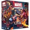 Asmodee - Marvel Champions: Civil War - FFG - Estensione Gioco di carte cooperativo - 2 mazzi pre-costruiti - 4 scenari per affrontare gli Avengers - Versione francese