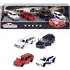 Majorette 212057615SD1 - Confezione regalo Volvo Cars 4 - Confezione Regalo Majorette di 4 Pezzi Volvo Cars in Metallo con Ruota Libera, 7,5 cm, Da 3 anni