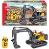 Dickie Toys Volvo Escavatore 60 cm, Luci & Suoni, 4 canali, 2,4 GHz, 3 Anni, 203729018 + Batterie Duracell Optimum AA(pacco da 8)- Alcaline da1.5V -Fino al 200%di extra durata o extra potenza -Soddisfano i requ