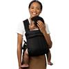 Infantino Honey Blossom Marsupio Neonato Ergonomico dalla Nascita ai Primi Passi - Supporto Posizione a M Fisiologica, Seduta Regolabile, Spallacci Imbottiti Incrociati, 3,2-18,1 kg, Black Sand