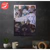 Rare My Eroe Accademia Luminoso Future Kuji Big Metallico Foglio Poster Da Japan