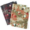 Arbos Kit 4 Quaderni Waves Dimensione 12x17 cm 64 Pagine Bianche in Carta Riciclata 80gr Copertina in Cuoio Riciclato Soggetti Assortiti