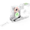 SUPVAN G15m Serie Etichette a Termotrasferimento Dimensione Fissa, 14mm x 40mm 180 Etichette/Rotolo, Impermeabili, Resistenti alle Alte Temperature, Non Sbiadenti, Esterno & Interno, Nero su Bianco