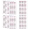 FINGERINSPIRE 10 Foglio (1000Pz) Adesivi per Marcatori di Mappa, 22x10mm Etichette Autoadesive in Carta Rossa per la Marcatura di Siti di Campeggio e Avventure Destinazioni di Viaggio, Fatti a Mano