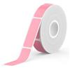 SUPVAN E10&E11&E12&E16 Nastri per Etichettatrici, 12mm × 40mm, Nero su Rosa | 170 etic/rot, laminate imperm e antiolio, sicuro bimbi, nastri resist con auto-ric, per scuola/casa/cucina/ufficio