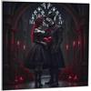 Purple Fox Biglietto di anniversario gotico - Dark Gothic biglietti di San Valentino Emo 145 x 145 mm