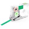 SUPVAN G-Serie Etichetta Continua, 9 mm x 7.5 m, Nero su Verde | Lunghezza Personalizzabile, 10 Anni Durata, Resistente UV Calore Graffi Strappi, Impermeabile Anti-olio, Non Sbiadisce