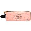 Grupo Erik: Astuccio Glitter Portapenne Personalizzato Rosa Con Cerniera | Bambina Con Zip | Scuola Media