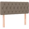 vidaXL Testiera Taupe 100x7x78/88 cm Tessuto