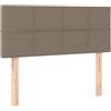 vidaXL Testiera Taupe 100x5x78/88 cm Tessuto