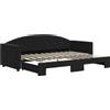 vidaXL Divano letto estraibile nero 80x200 cm Velluto